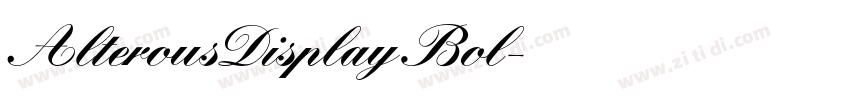 AlterousDisplay Bol字体转换